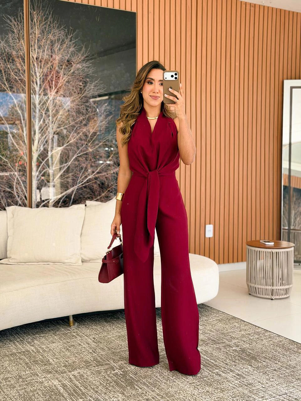 885 - Conjunto de calça| Detalhe amarração
