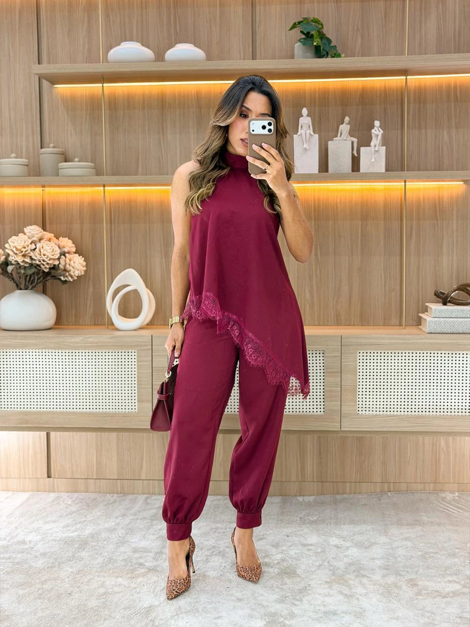 1079 - Conjunto Alfaiataria com renda