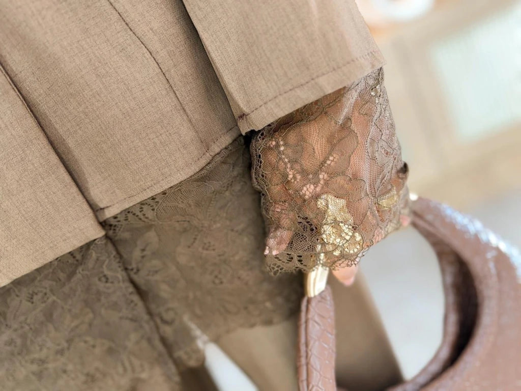 1014 - Conjunto alfaiataria premium | detalhes em renda