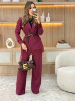 1014 - Conjunto alfaiataria premium | detalhes em renda