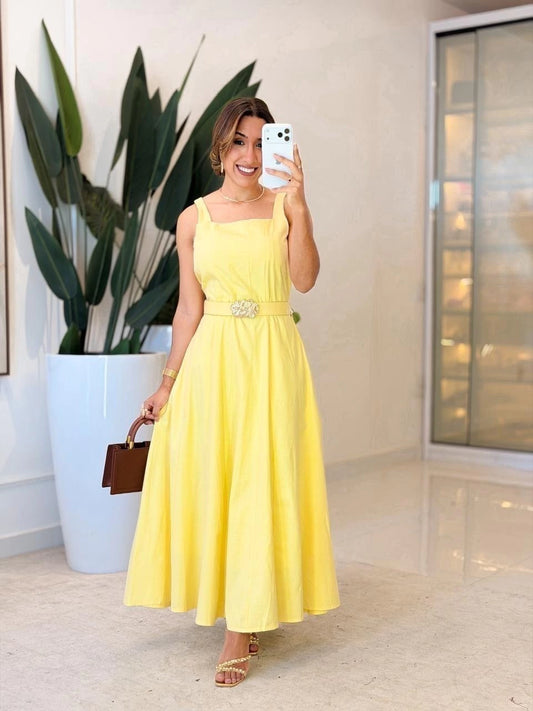 479 - Vestido Linho | Alça