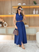 2007 - Vestido gola polo