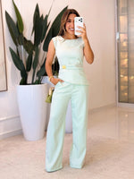 190 - Conjunto calça alfaiataria | detalhe na cintura
